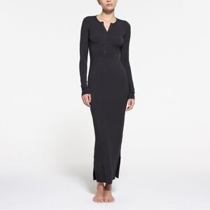 Skims Long sleeve Sleep Henley Dress